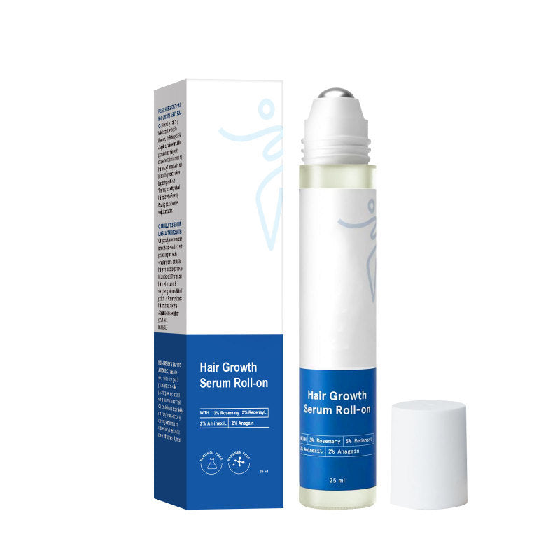 COCONEE beard serum roll-on applied to the beard area