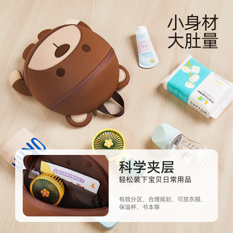 Nuohu children's backpacks, kindergarten girls' and boys' double-shoulder backpacks, cute little bags for babies, perfect for outings.