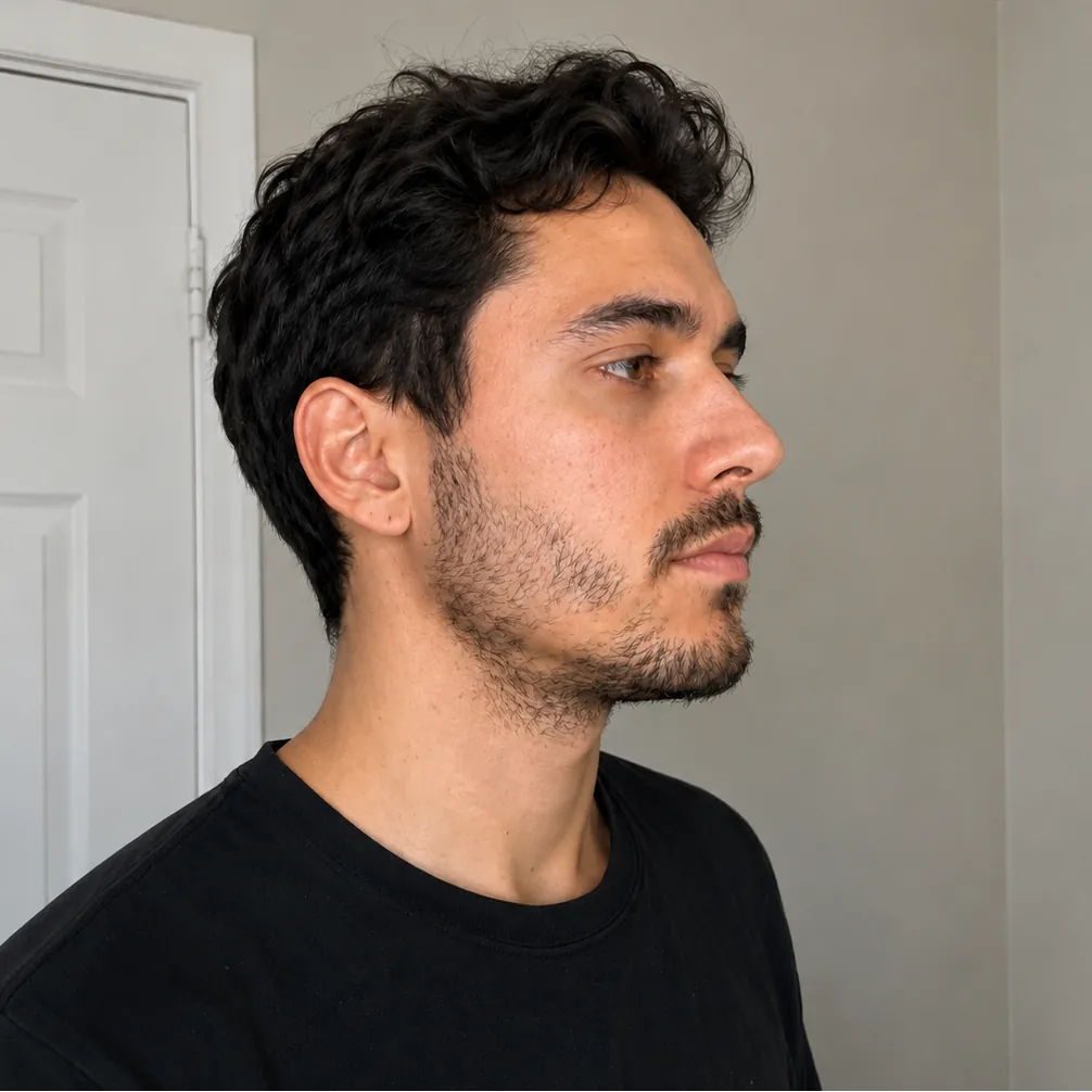 Beard routine before